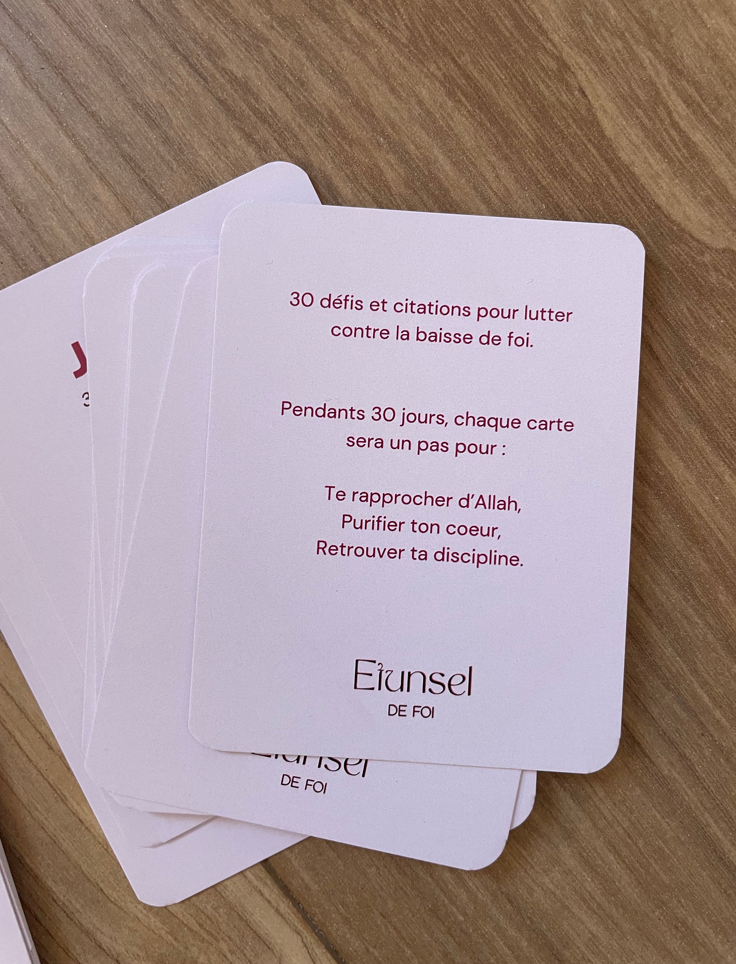 Cartes - 30j pour raviver sa foi